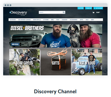 Discovery Channel built on ShopWare